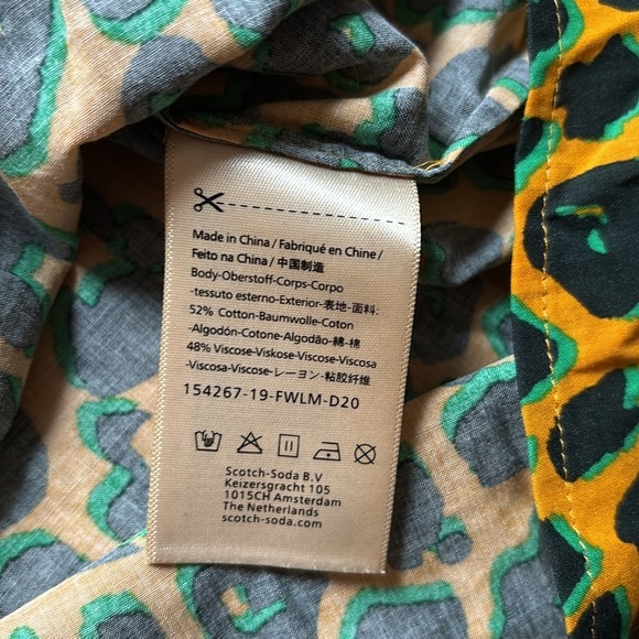 Scotch & Soda maison scotch animal print button down long sleeve - Picture 7 of 8